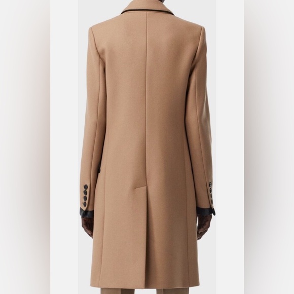 Burberry Women's Tailored Leather Trim Coat- Excellent condition size 6 - Picture 4 of 16
